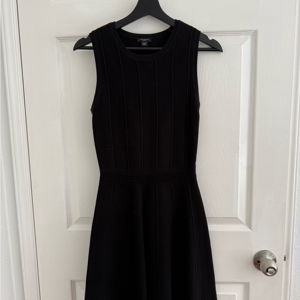 Ann Taylor Elegant Black Sleeveless Dress